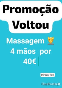 * CEDODEITA. * MASSAGEM 4 MÃOS *