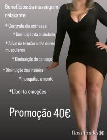 ♥️ EDUARDA ♥️ PROFISSIONAL♥️ Promoção Massagem Relaxante 40€