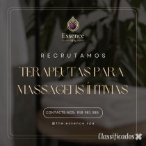 Recrutamos Terapeutas para Massagens Íntimas