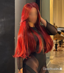 Ruiva quente oral babado e grelo grande