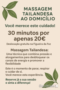 Massagem Tailandesa ao Domicílio